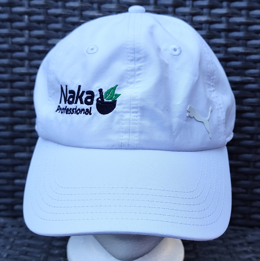 4/$50⭐️White Puma Cap with Embroidered Logo